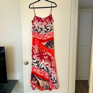 Chacok Made in France Vintage Colorful Maxi Formal Dress Sleeveless